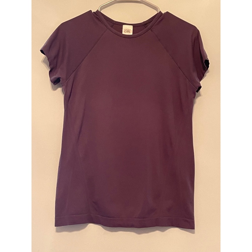Athleta Girl Short Sleeve Seamless Active Top Purple XXL 16 Dream Crazy Big